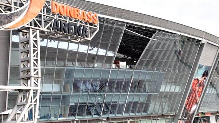 Telediario 1 - El Shakhtar - Bayern no puede jugarse en el Donbass Arena de Donetsk por culpa de las bombas