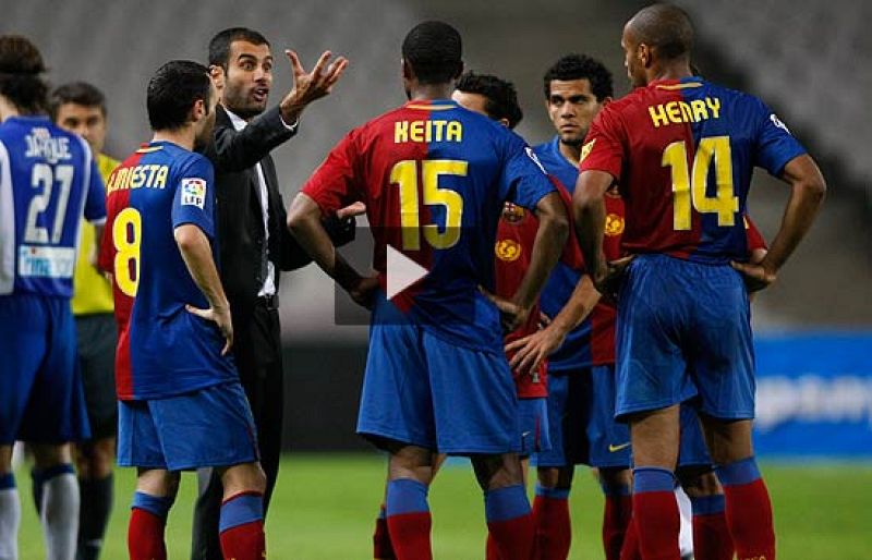 Declaraciones de los jugadores del Barça tras el accidentado partido contra el Espanyol