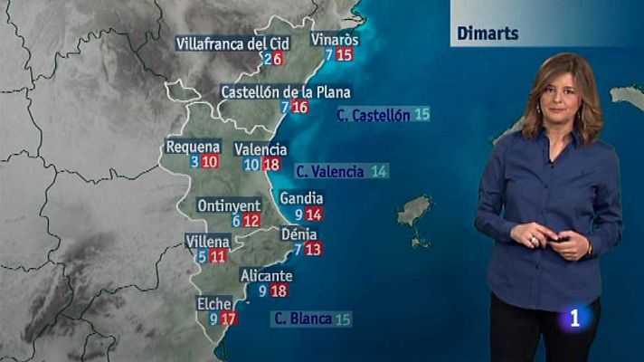 L'informatiu - Comunitat Valenciana - El tiempo en la Comunidad Valenciana - 23/02/15
