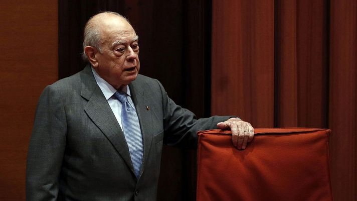 Telediario 1 - Jordi Pujol comparece en la comisión del Parlamento catalán