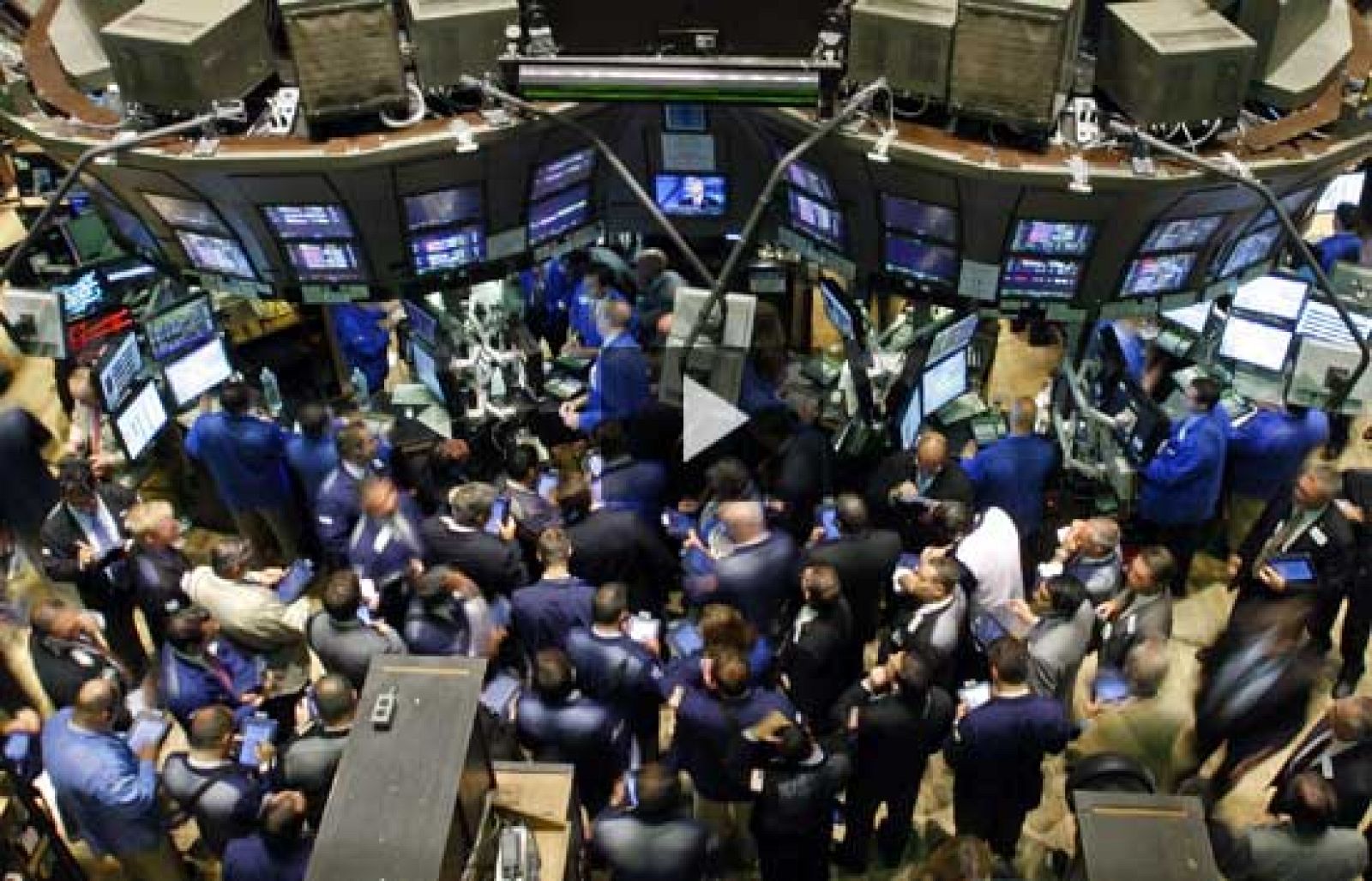 La bolsa de Nueva York reacciona con fuertes bajadas al rechazo del plan de rescate | Ver