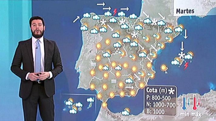 El tiempo - Fuerte oleaje y temperaturas bajas en norte y noroeste