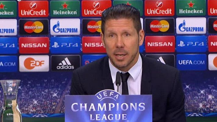 Champions League - Simeone: "Me voy contento. Podría haber sido peor"