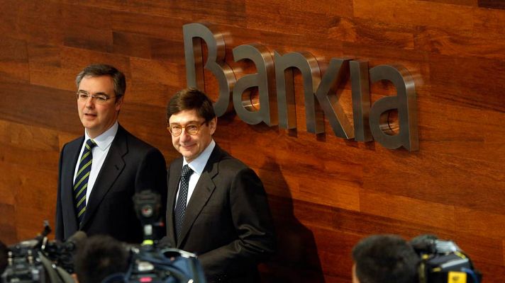 Telediario 1 - Bankia obtuvo un beneficio neto de 747 millones de euros
