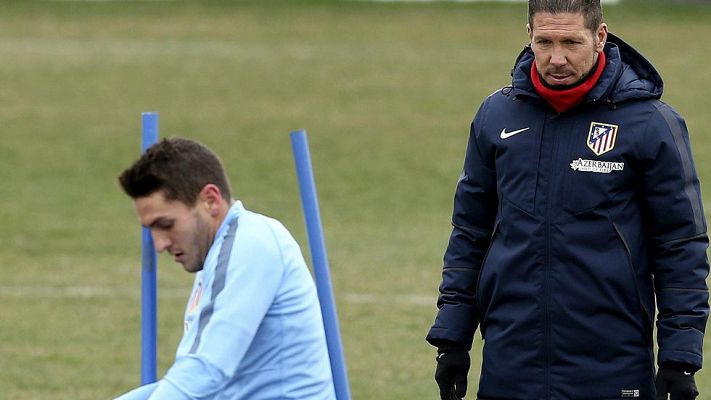 Telediario 1 - Simeone: "Es probable que Koke juege de inicio"