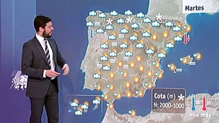 El tiempo - Lluvias en el tercio norte y temperaturas altas