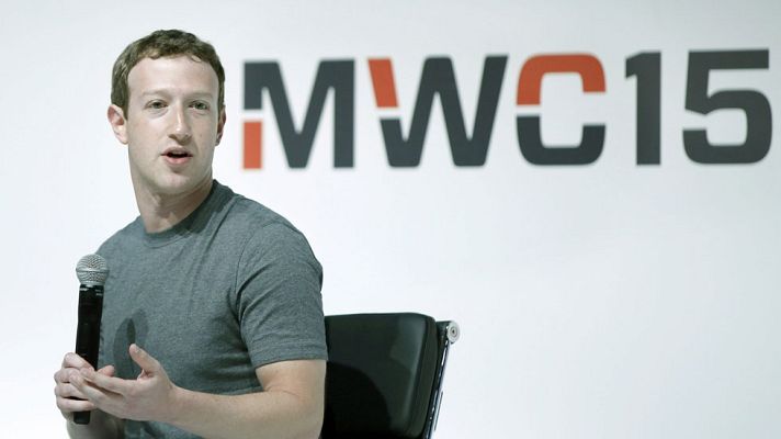 Telediario 1 - Zuckerberg en un encuentro en el Mobile
