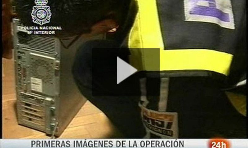 Primeras imágenes de la operación de pornografía con 121 detenidos