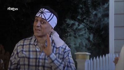 Karate kid  Fernando Esteso, Andrés Pajares y Josep Pedrerol