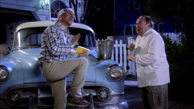 Karate kid con Fernando Esteso y Andrés Pajares