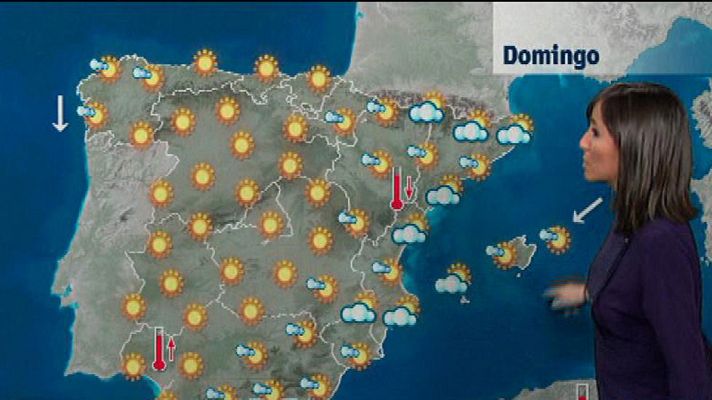 El tiempo - Nubes en levante, norte peninsular y Estrecho