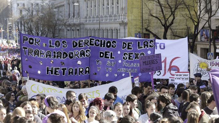 Telediario 1 - Mujeres de toda España reivindican más igualdad