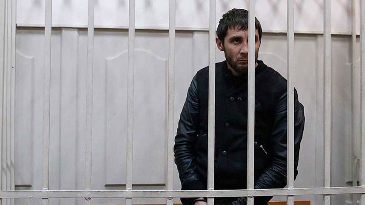 Telediario 1 - Dos chechenos arrestados por el asesinato de Nemtsov