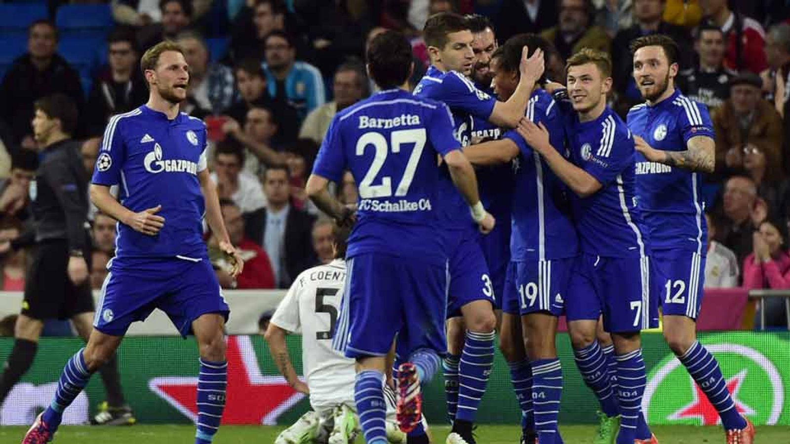Zurdazo de Sané desde el pico del área para volver a sorprender a Iker Casillas y establecer el 3-3 en el marcador en el minuto 57 de juego.