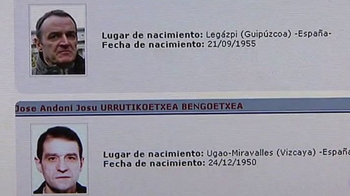 Telediario 1 - Los terroristas más buscados por la Policía Nacional