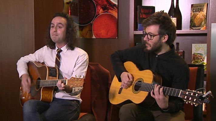 Telediario 1 - Gastro-concierto en un restaurante de Madrid