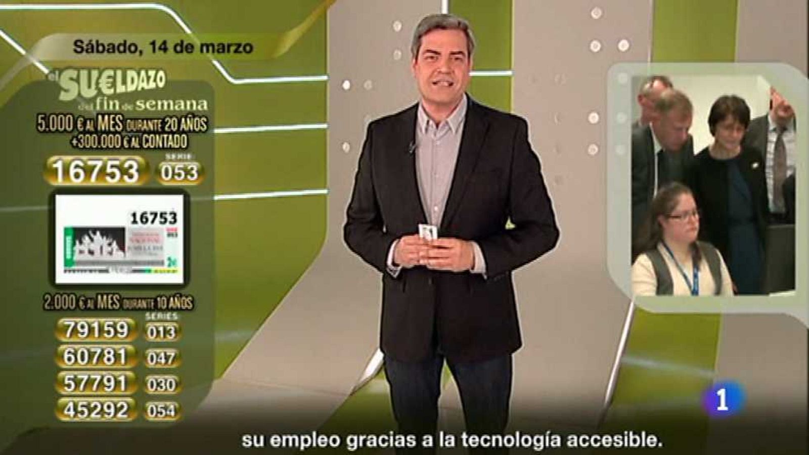 Sorteo ONCE - 14/03/15 - Ver ahora