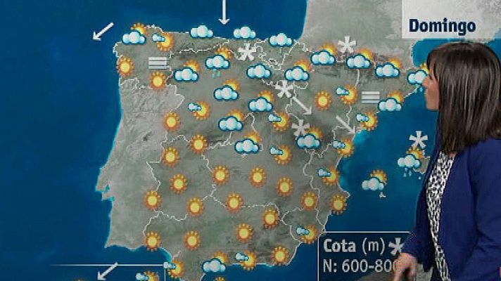 El tiempo - La cota de nieve sigue baja en el norte peninsular