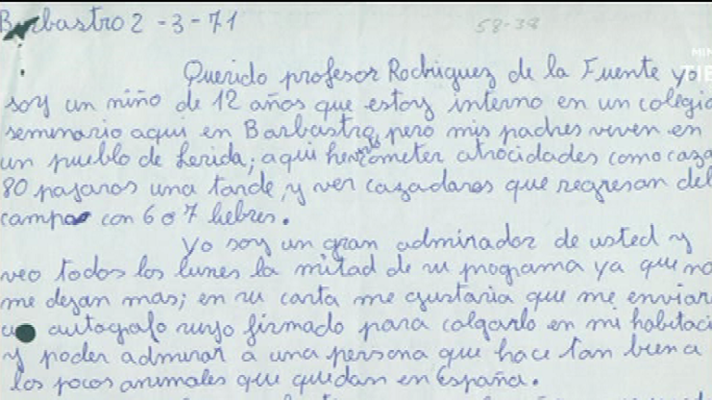 España Directo - ¿Le escribías cartas a Félix Rodríguez de la Fuente?