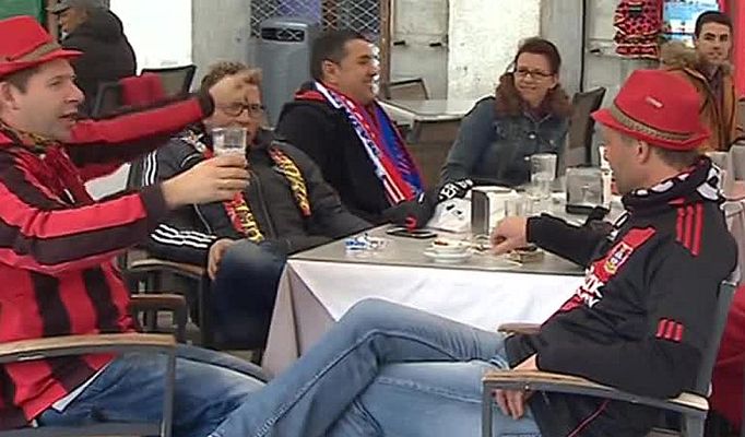 Telediario 1 - Poco ambiente germano en Madrid