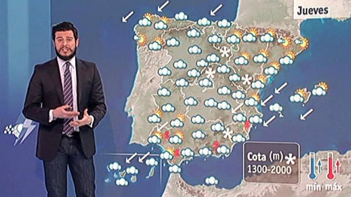 El tiempo - Lluvias en casi toda la Península y temperaturas en ascenso