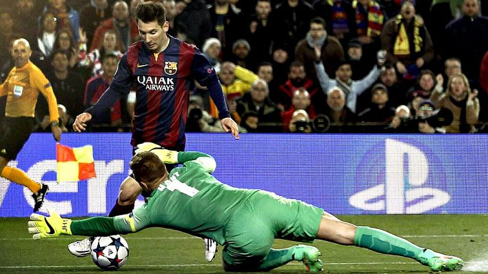 Telediario 1 - Messi y Hart pusieron el espectáculo en el Camp Nou