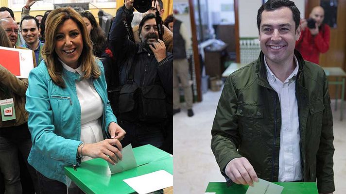 Informativo 24h - Los candidatos a las andaluzas depositan su voto