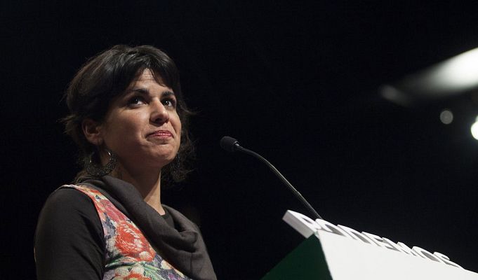 Especiales informativos - Teresa Rodríguez (Podemos): "Las dos grandes fuerzas del bipartidismo han caído"