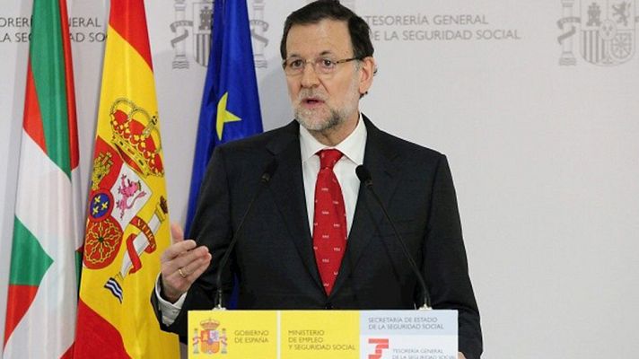 Telediario 1 - Visita oficial de Rajoy al centro memorial de victimas del terrorismo