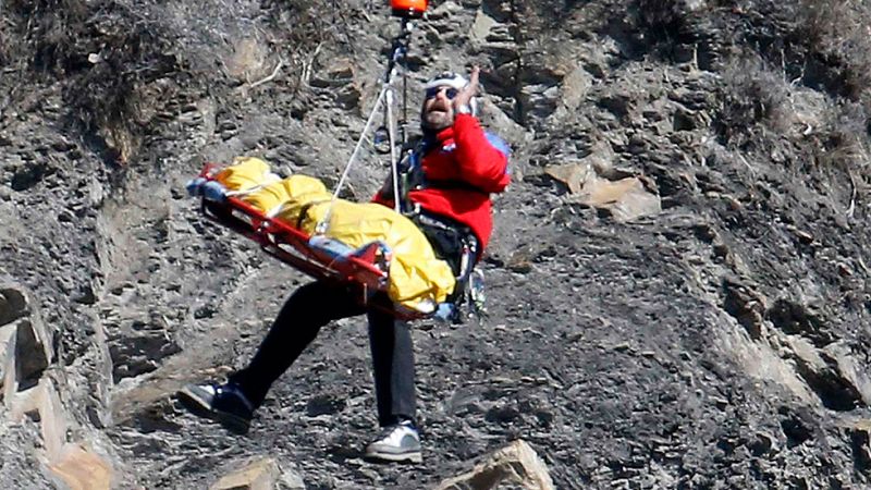 Primeras imágenes cercanas del lugar del siniestro