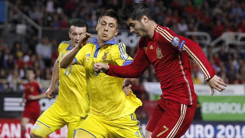 Morata, protagonista en la victoria de España ante Ucrania