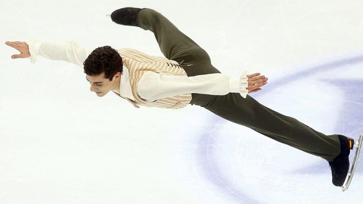 Telediario 1 - Javier Fernández logra el oro mundial con un gran ejercicio en el programa libre