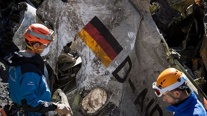 Telediario 1 - La Fiscalía pide que le entreguen los vídeos que existan de la tragedia del vuelo de Germanwings