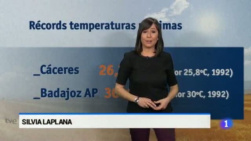 El Tiempo en Extremadura - 01/04/15