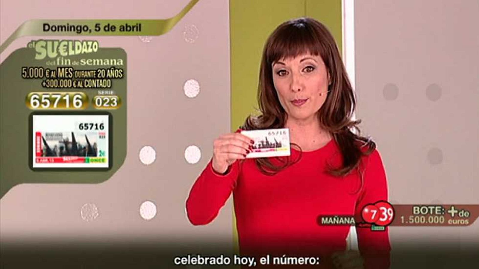 Sorteo ONCE  - 05/04/15 - Ver ahora