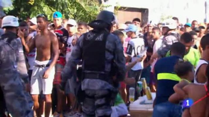 Telediario 1 - El fútbol vive otra jornada de incidentes en Brasil