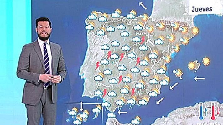 El tiempo - Jornada inestable con tormentas en el sur