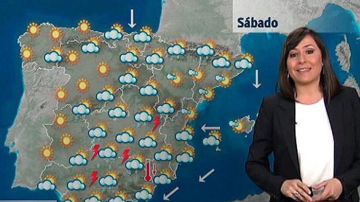 El tiempo - Sol en el oeste de la Península y chubascos en el sureste