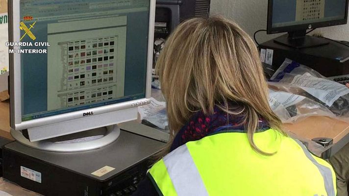 Telediario 1 - Operación de la Guardia Civil contra la pedofilia