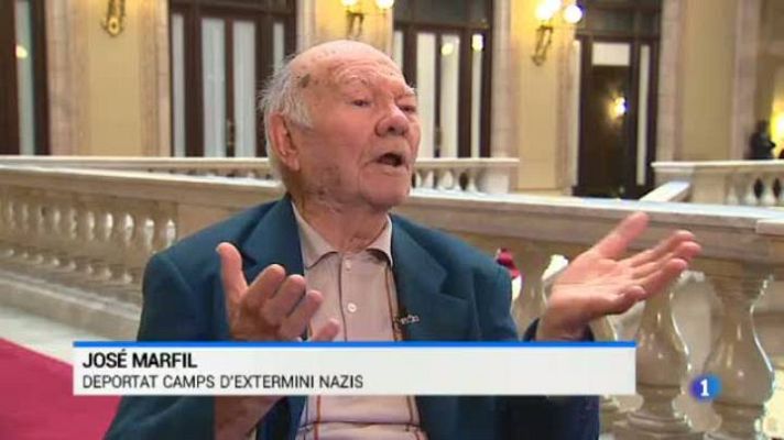 L'Informatiu - 70 anys de l'alliberament del camp de Mauthausen, a l'Informatiu parlem amb un supervivent