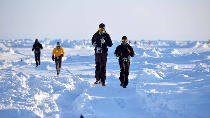 Telediario 1 - La maratón del polo norte, la más dura del mundo