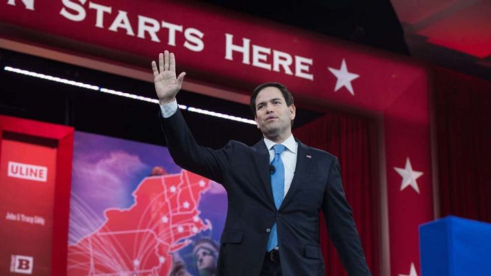 Telediario 1 - Marco Rubiocandidato republicano a la Casa Blanca