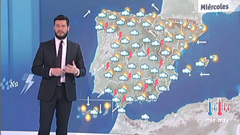 Día de lluvia en casi todo el país