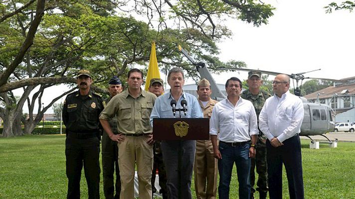 Telediario 1 - Vuelven las hostilidades entre las FARC y el Ejército