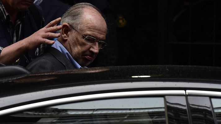 Telediario 1 - Rodrigo Rato, detenido en el registro de su domicilio