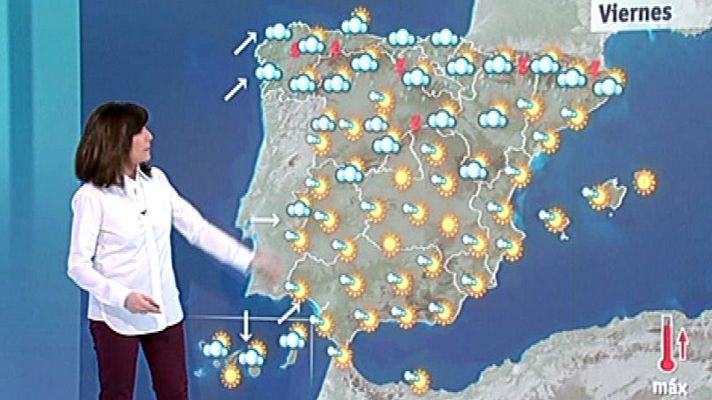 El tiempo - Persisten las nubes y los chubascos en el norte peninsular