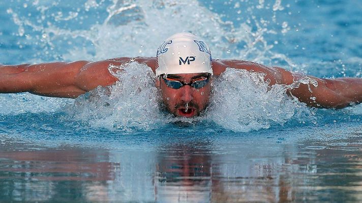 Telediario 1 - Phelps ganó en su vuelta a la competición