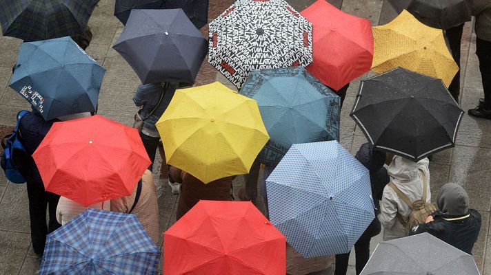 El tiempo - Chubascos localmente fuertes en el área pirenaica