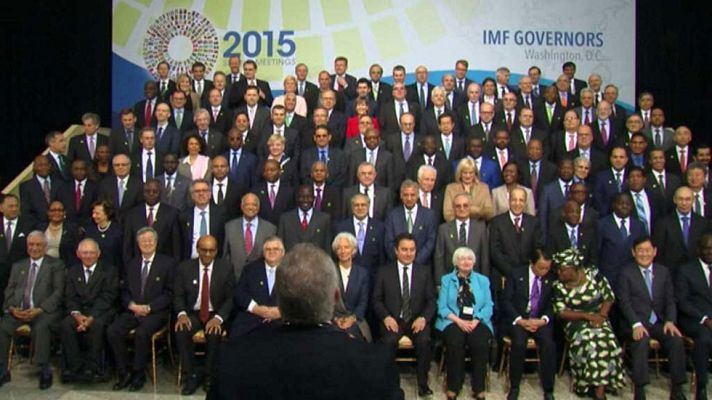 Telediario 1 - Termina la reunión de primavera del FMI