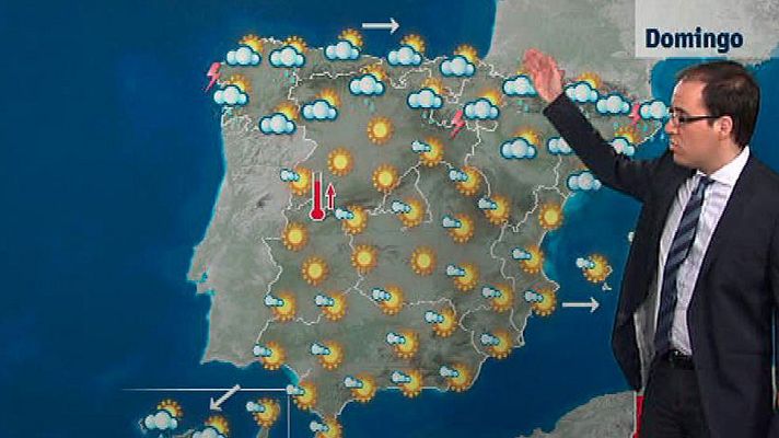 El tiempo - Chubascos fuertes y bajada de temperaturas en el área pirenaica